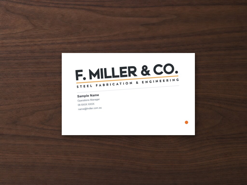 F. Miller & Co. business card